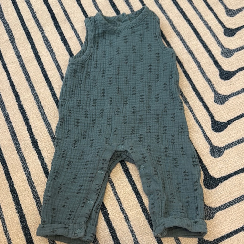 Blue Baby Sleeveless Romper